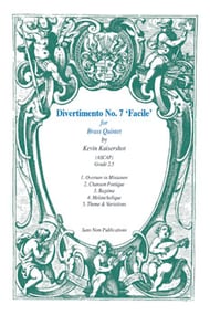 DIVERTIMENTO #7 FACILE BRASS QUINTET cover Thumbnail